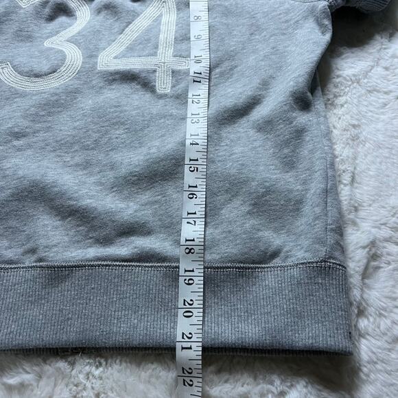 American Eagle Gray Zipup Cuff Hoodie - Picture 6 of 7